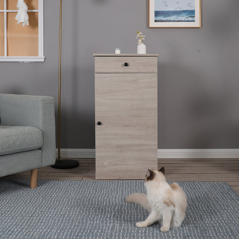 Litière pour chat 20 po grain de bois moderne