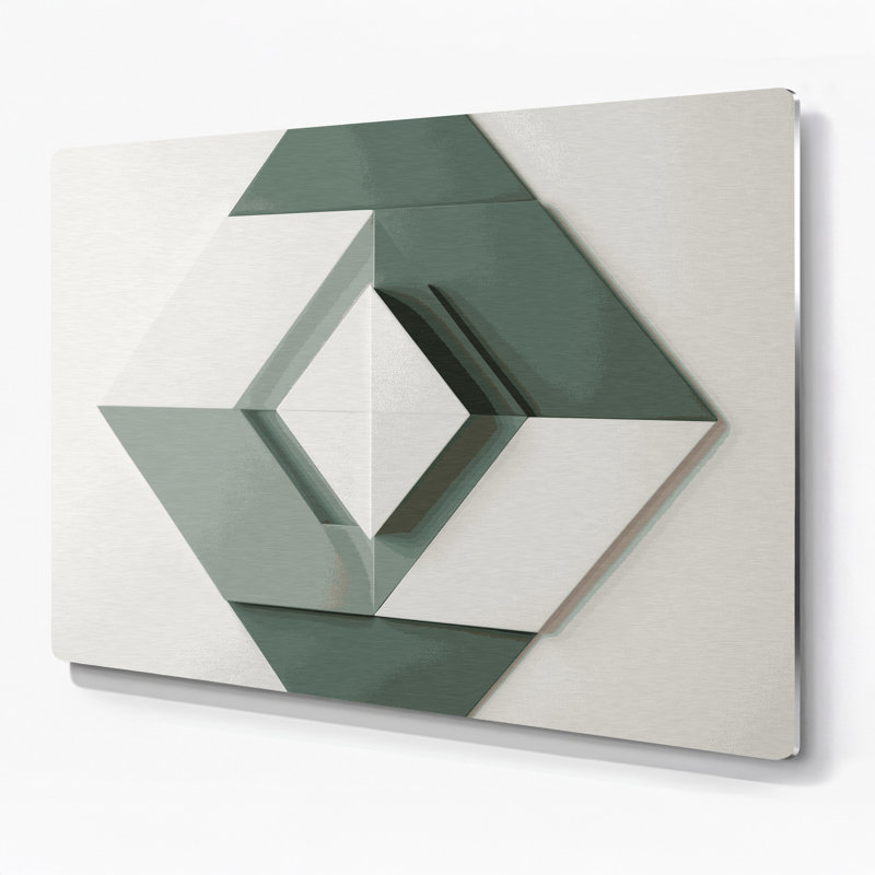 Minimalisme 90, art mural gris en métal, H 24 po x l 36 po