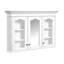 Armoire à pharmacie 40 "avec miroir, armoire de rangement pour salle de bain avec porte miroir et tablettes, armoire de salle de bain murale avec portes en verre