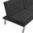 WOOD FRAME, STAINLESS LEG, FUTON, SOFA BED BLACK-1866917775