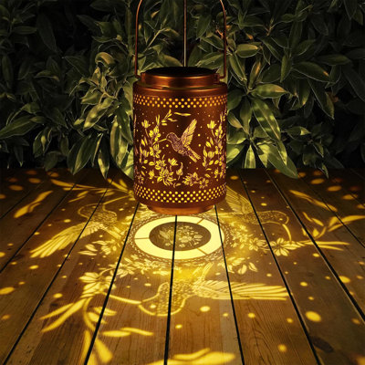 Hummingbird Solar Lanterns Garden Decor