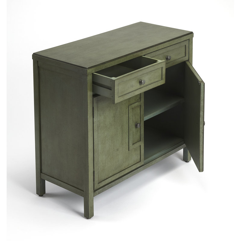 Imperial Console 2 Drawer Accent Cabinet, Green