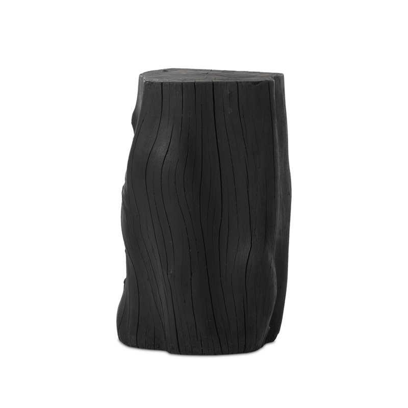 Amiko End Table-Black Resin