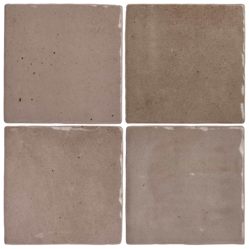Portmore 4x4 Glazed Ceramic Tile, Taupe
