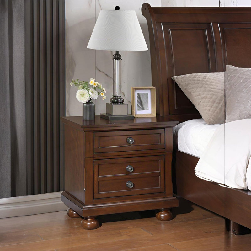 Dark Cherry Nightstand
