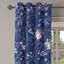 Rideau à œillets rétro rouge à motif floral 50 po x 54 po Red Olive Barrel-1288739784