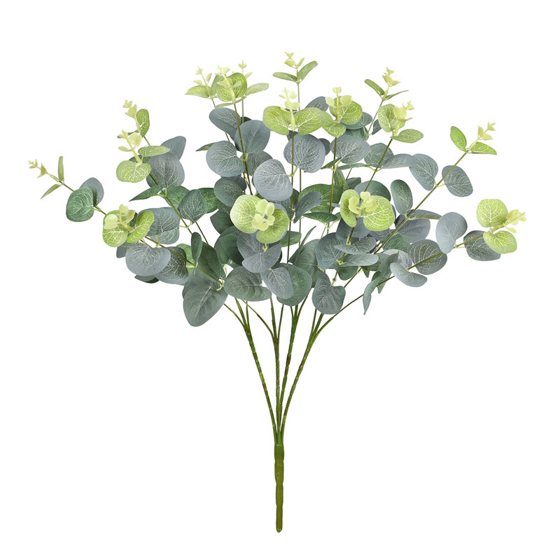 Fausse branche d'eucalyptus 19 po, Vert givré