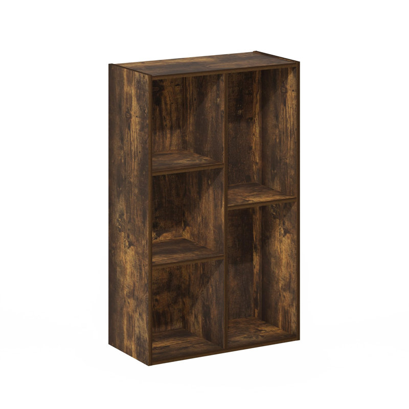 5-Cube Reversible Bookshelf, Amber Pine