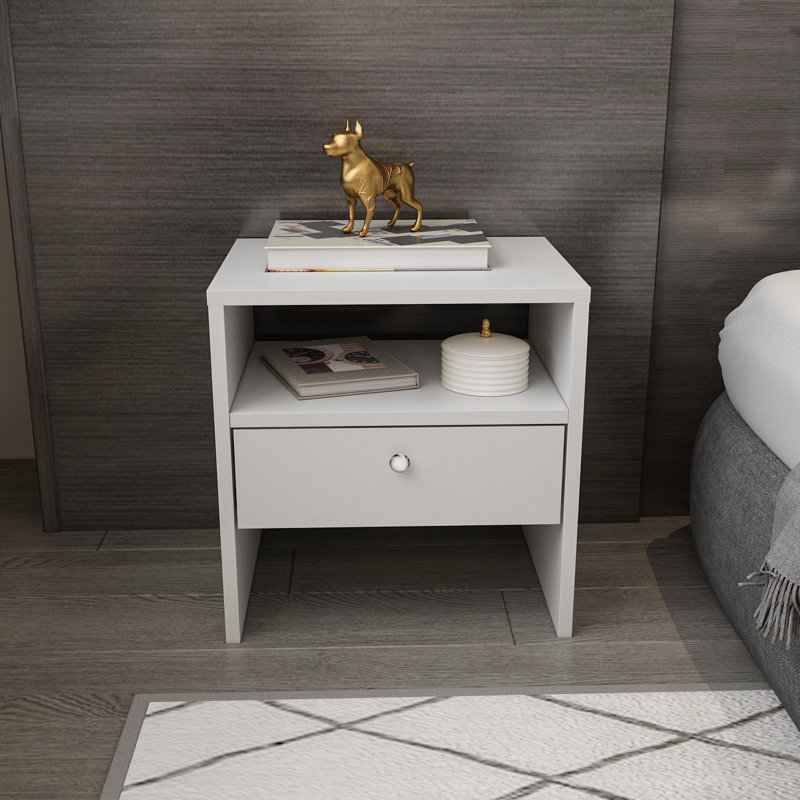 Ailine 17.7'' W Nightstand, White