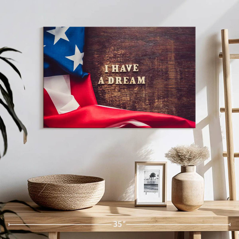 Drapeau américain Lelend I Have A Dream, H 16 po x l 24 po