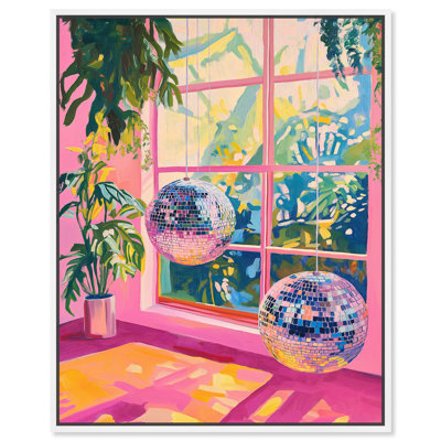 Neon Sundown Canvas Trendy Art Prints by Art Remedy