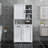 Freestanding Laundry Cabinet With Doors, Adjustable Shelf & Tilt-Out Laundry Hamper-2133142205