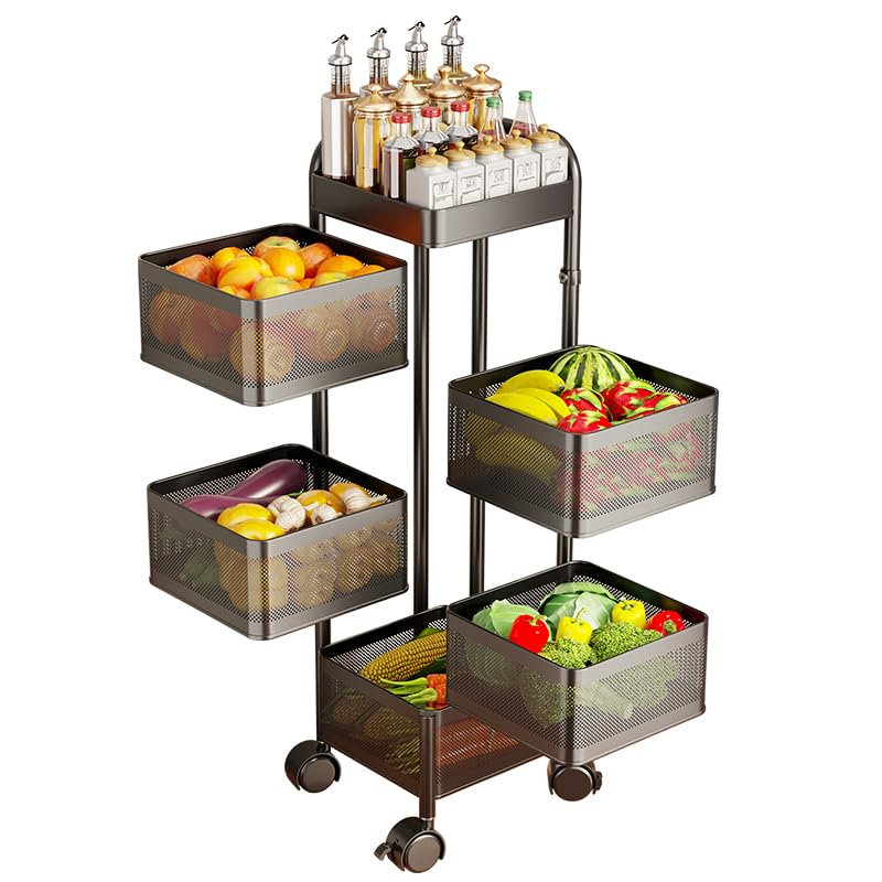 29cm W Steel Storage Rack, Matte Black