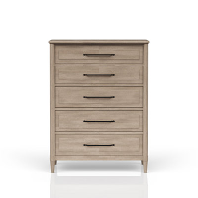Commode 5 tiroirs finition sable