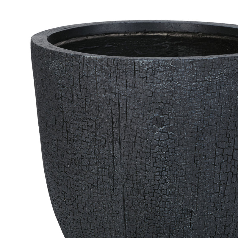 Lightweight  Planter Set Of 3, Black