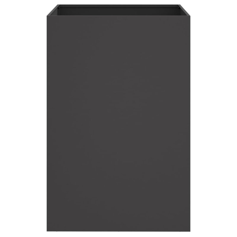 Planter Steel, 75cm H x 52cm W x 48cm D, Black, 1