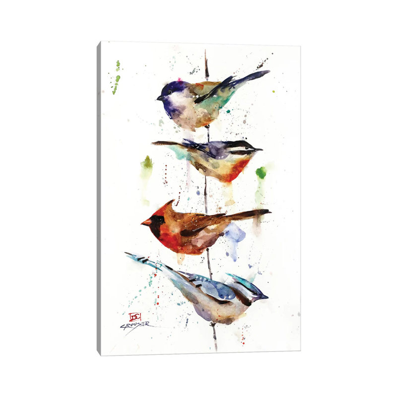 "The perchoir" par Dean Crouser, reproduction d’art, H 26 po x l 18 po x P 1,5 po, Toile tendue, Pas de tapis