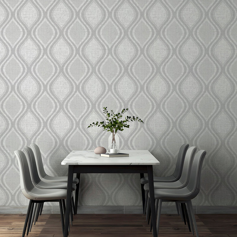 Papier peint Ignatius, Gris