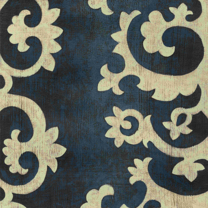 Indigo Suzani IV, H 12 po x l 12 po