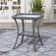 Bonia Wicker Rattan Side Table With Built-In Glass
