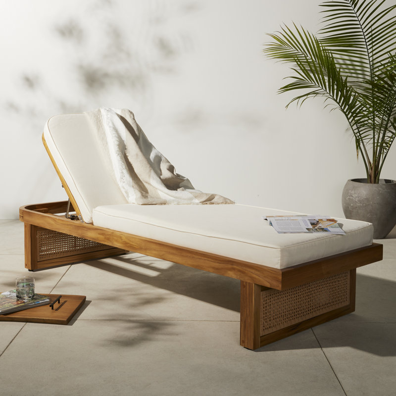 Merit Outdoor Teak Chaise Lounge