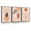 Art mural moderne abstrait encadré - ensemble de 3 reproductions d'art sur toile encadrées-86831832-86831830