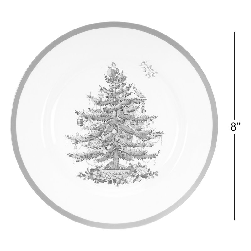 Spode Christmas Tree Salad Plates 8"