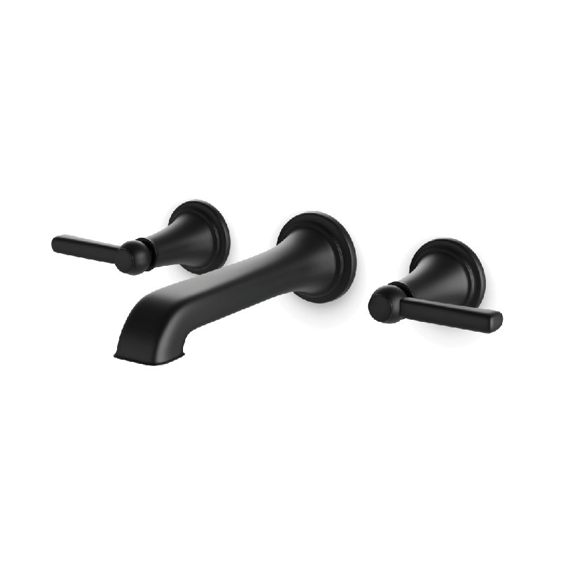 Robinet de salle de bain encastré Classic, Noir mat