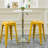 Stackable Metal Bar Stools Set of 2, Counter Height Bar Stools 24 Inches Industrial Bar Chairs Patio Stool, Backless Stool Indoor Outdoor Classroom Kitchen Stools Bar Chairs-18608715