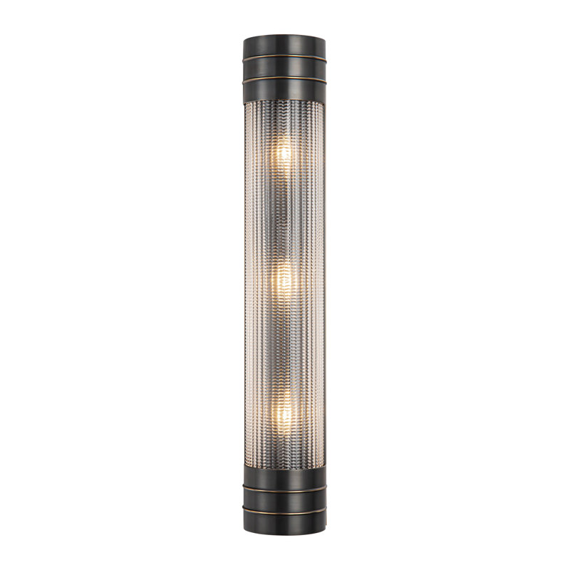 Willard 3 - Light Bath Sconce, Urban Bronze, Clear Prismatic
