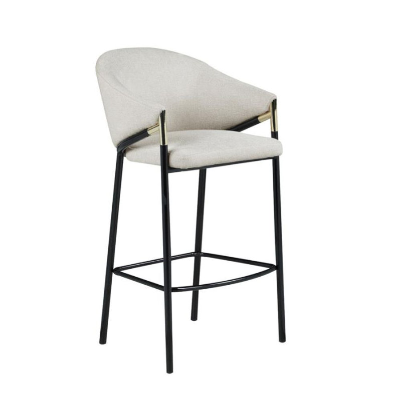 Hardyston Upholstered Counter Stool with Metal Frame, Bar Stool (29” Seat Height)