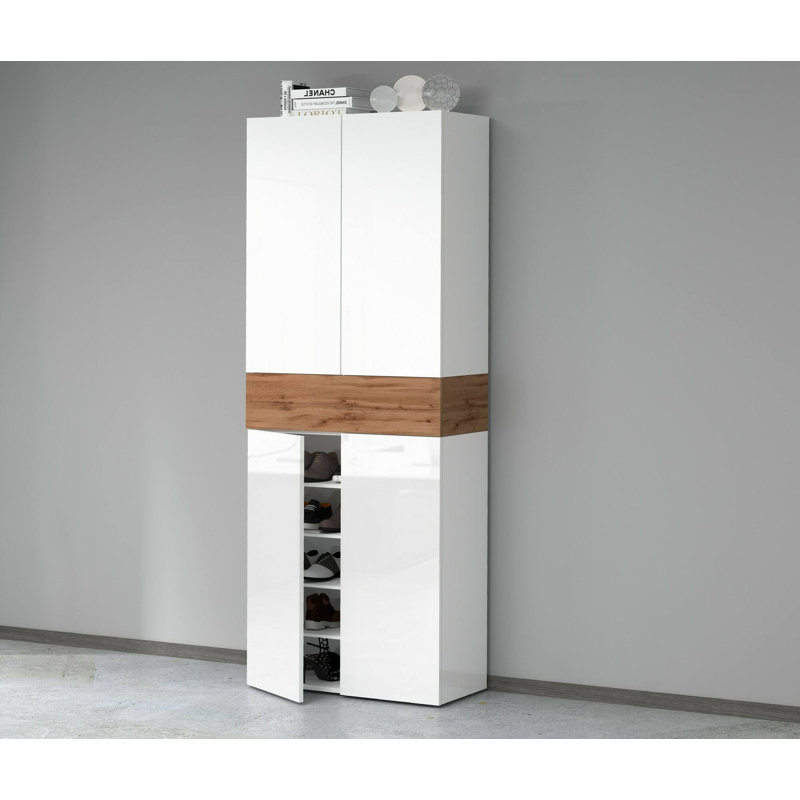 15 Pair Shoe Storage Cabinet, Beige