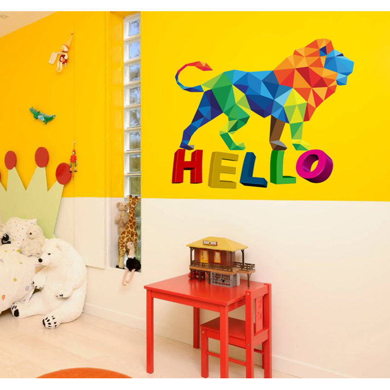 Animals Wall Decal, 33" H x 46" W