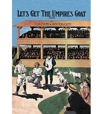 Passons à la publicité rétro de la chèvre du umpire