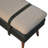 Solid Wood Bench with Nailhead Trim-796138025