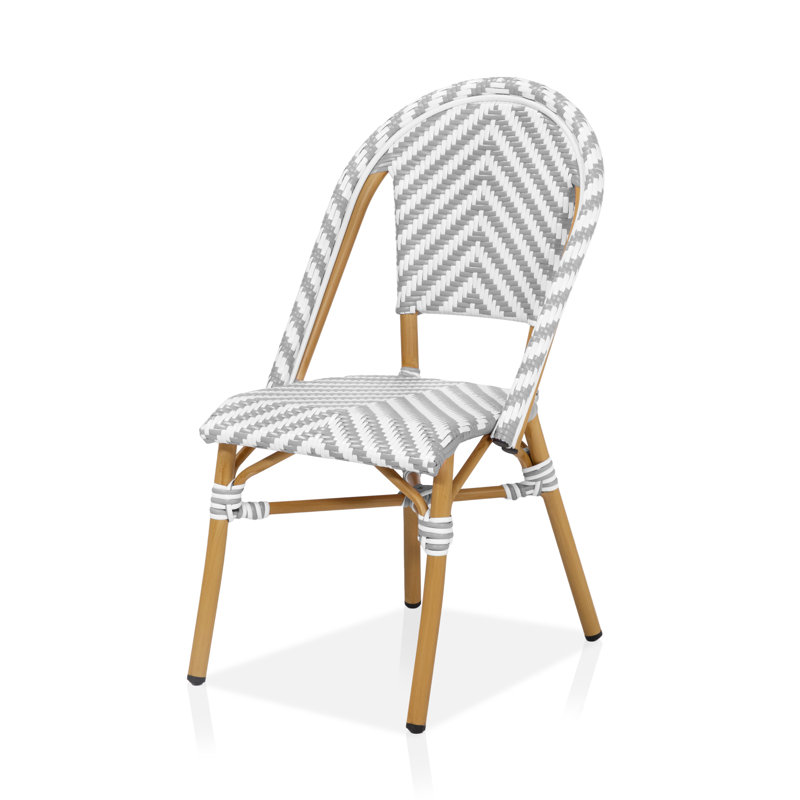 Chaise d'appoint Correll, Gris / blanc