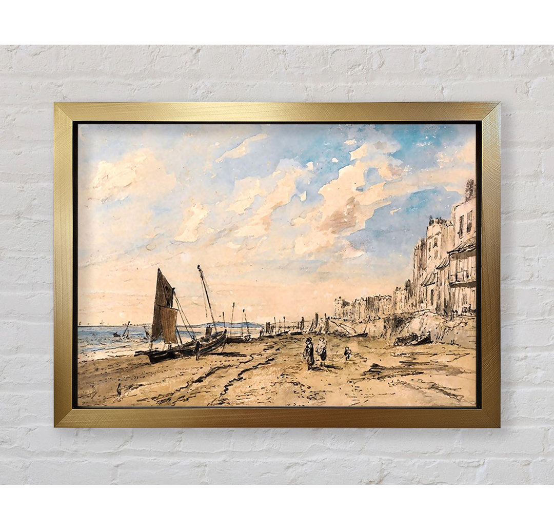 Gerahmtes Leinwandbild Constable Brighton Beach