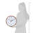 12.8" Atomic Analog Wood Wall Clock