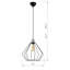 Luminaire suspendu simple à hauteur réglable