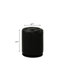 Tabouret de meuble-lavabo rond rond contemporain pivotant de 16,7 po de hauteur, accessoire de mobilier de chambre noir, profondeur de 13,8 po-884732893