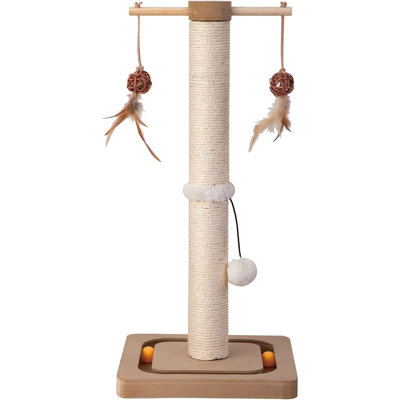 Grattoir à griffes vertical en sisal de qualité supérieure pour chat avec chat