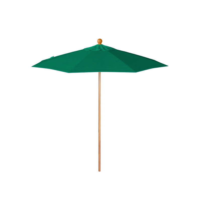 Parasol en bois de teck 7,5 pi, Sarcelle