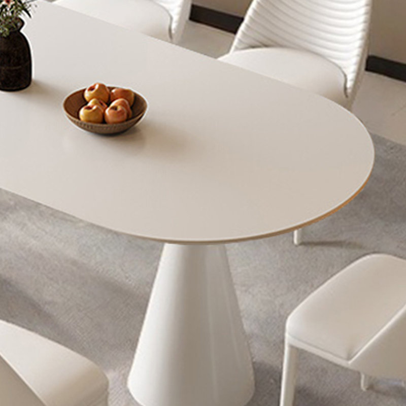 Table de salle à manger blanche, H 29,92 po x L 59,05 po x l 35,43 po