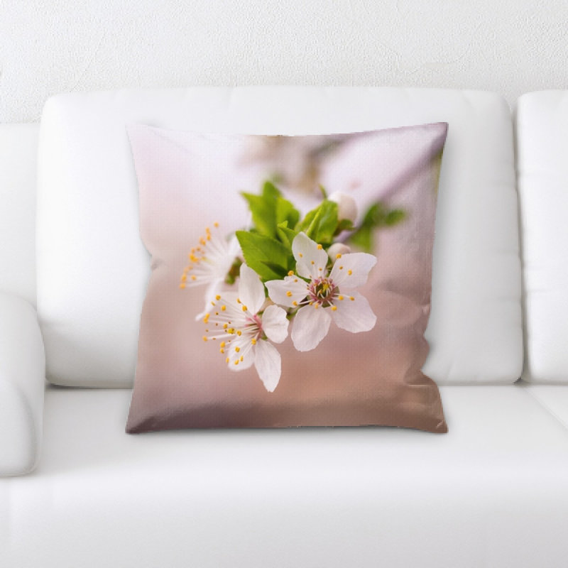 Close Up Microsuede Reversible Throw Pillow