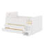 Lit en bois avec lumière DEL, tiroirs de rangement-812837292