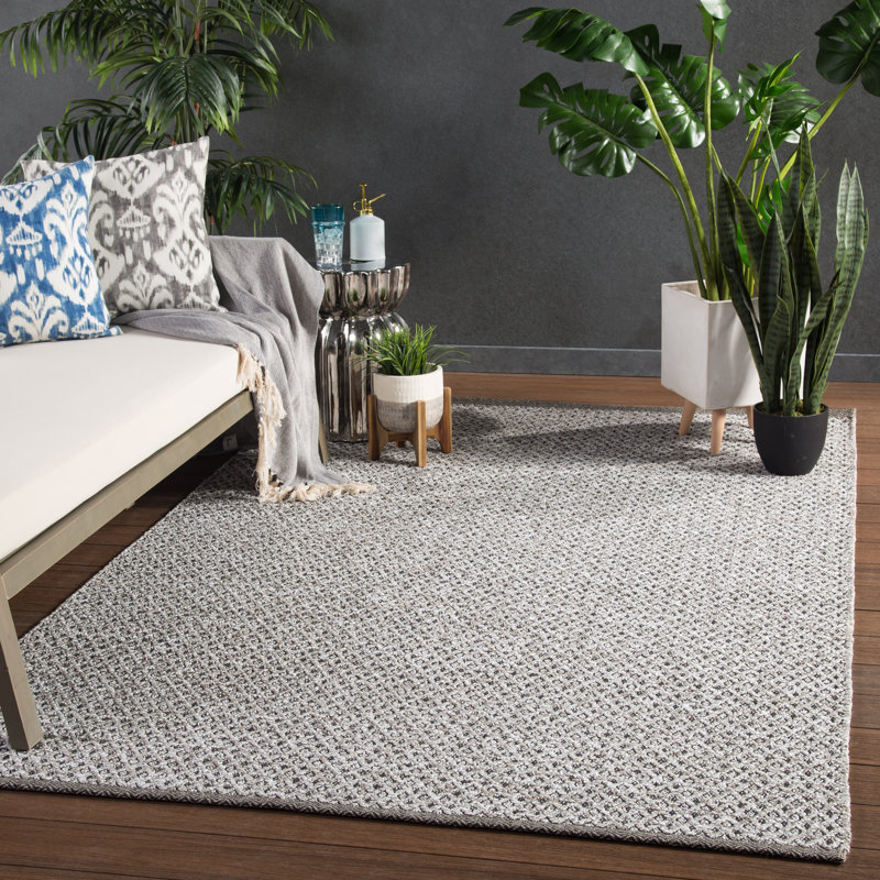 Tapis intérieur / extérieur en pierre ponce Fontenot, Rectangle 9 pi x 12 pi