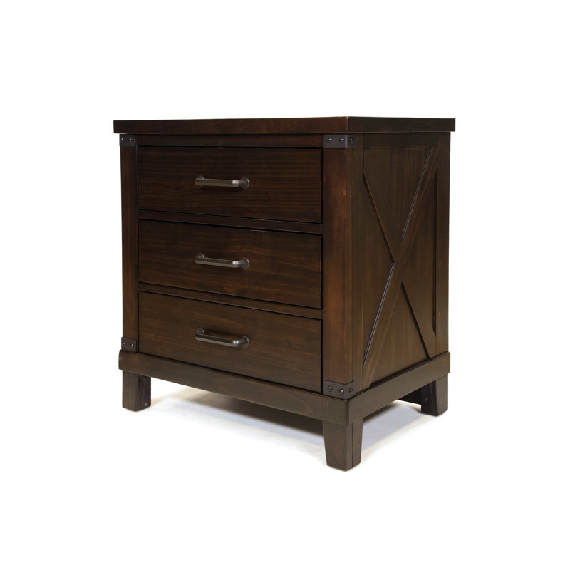 Jakobe 28'' W Nightstand, Dark Walnut