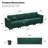 Buckleton Modern Modular Velvet 4 Seat Sofa Convertible Couch with Tufted Cushions and Storage-1137188799