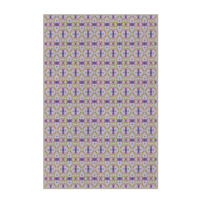 Tapis de zone orange à motif