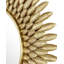 Plume Round Brass, Engineered Wood Mirror